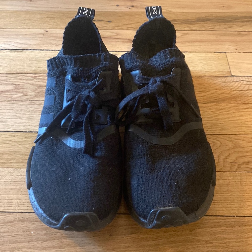 Adidas 2017 NMD_R1 Primeknit 'Japan Triple Black'